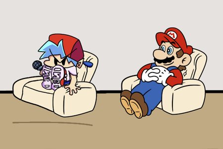 ФНФ: Марио в кресле