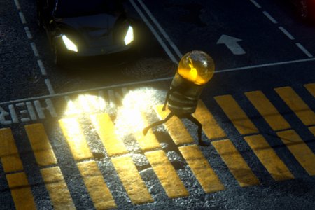 Лампочки на дороге