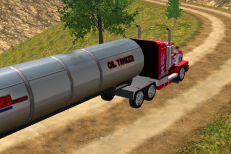 Вождение нефтяного грузовика-танкера