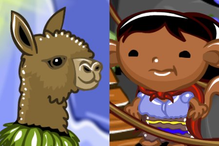 Счастливая обезьянка 972: Обезьянки и альпака