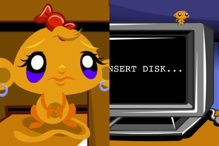 Счастливая обезьянка 974: Обезьянка играет в «Счастливую обезьянку»