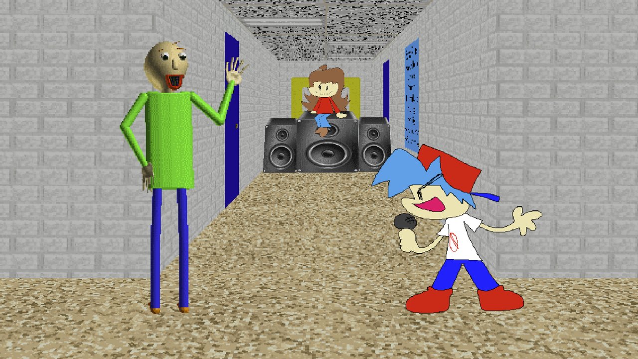 Fnf vs baldi. Baldi Intro image.